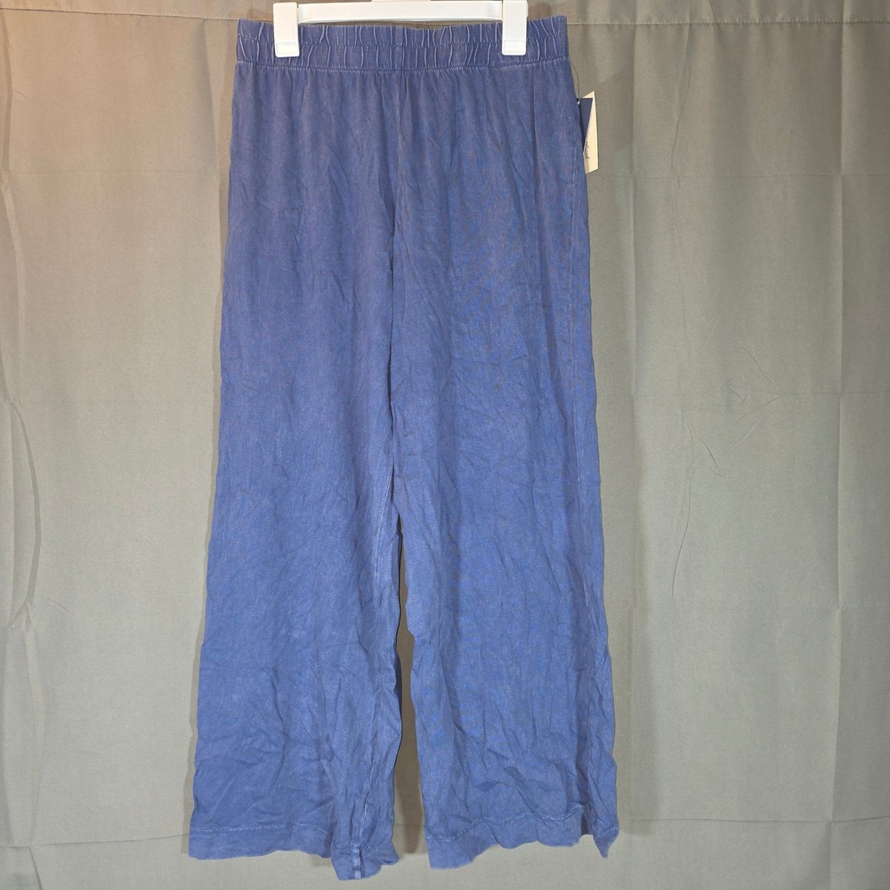 Universal Thread Womens Washed Navy Wide Leg Cotton Pants Size M WRZ69M NWT